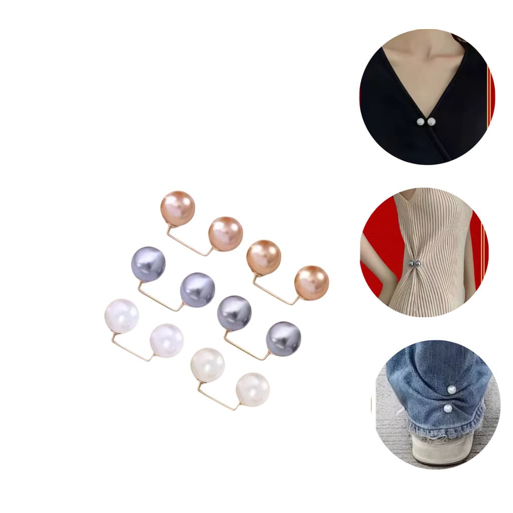 6 Alfinete Broche Ajuste Roupas Largas Decote Barra Calça