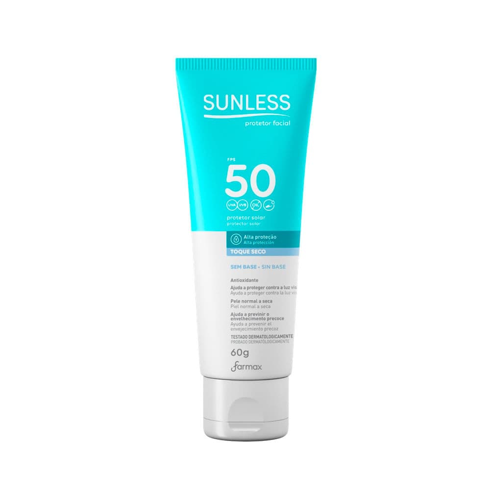 Protetor Solar Facial Sunless FPS 50 Toque Seco - 60g