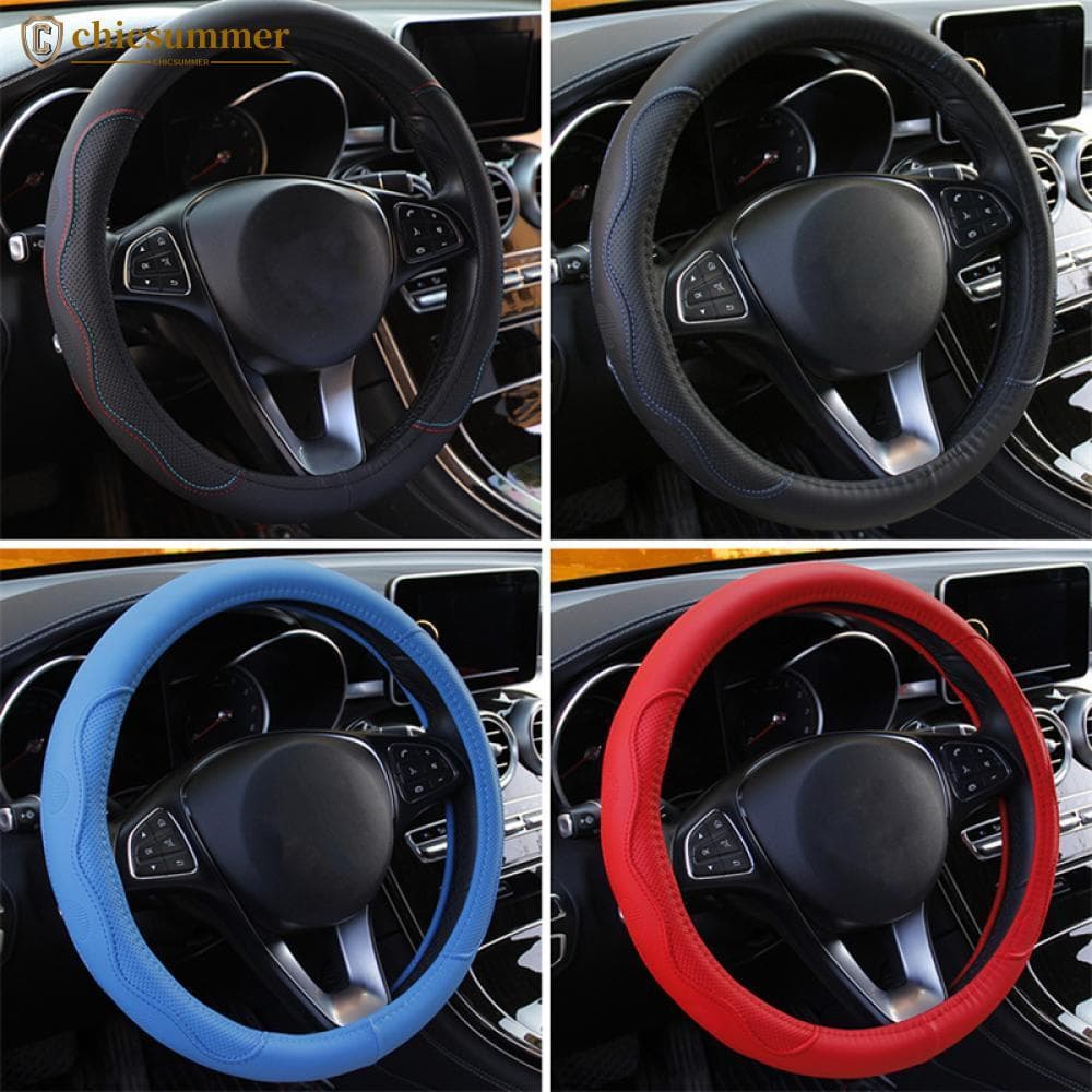 CHICSUMMER 38cm/15 Polegada Universal Capa De Volante Do Carro Trança No Moda Antiderrapante Acessórios Automóveis C3Q1