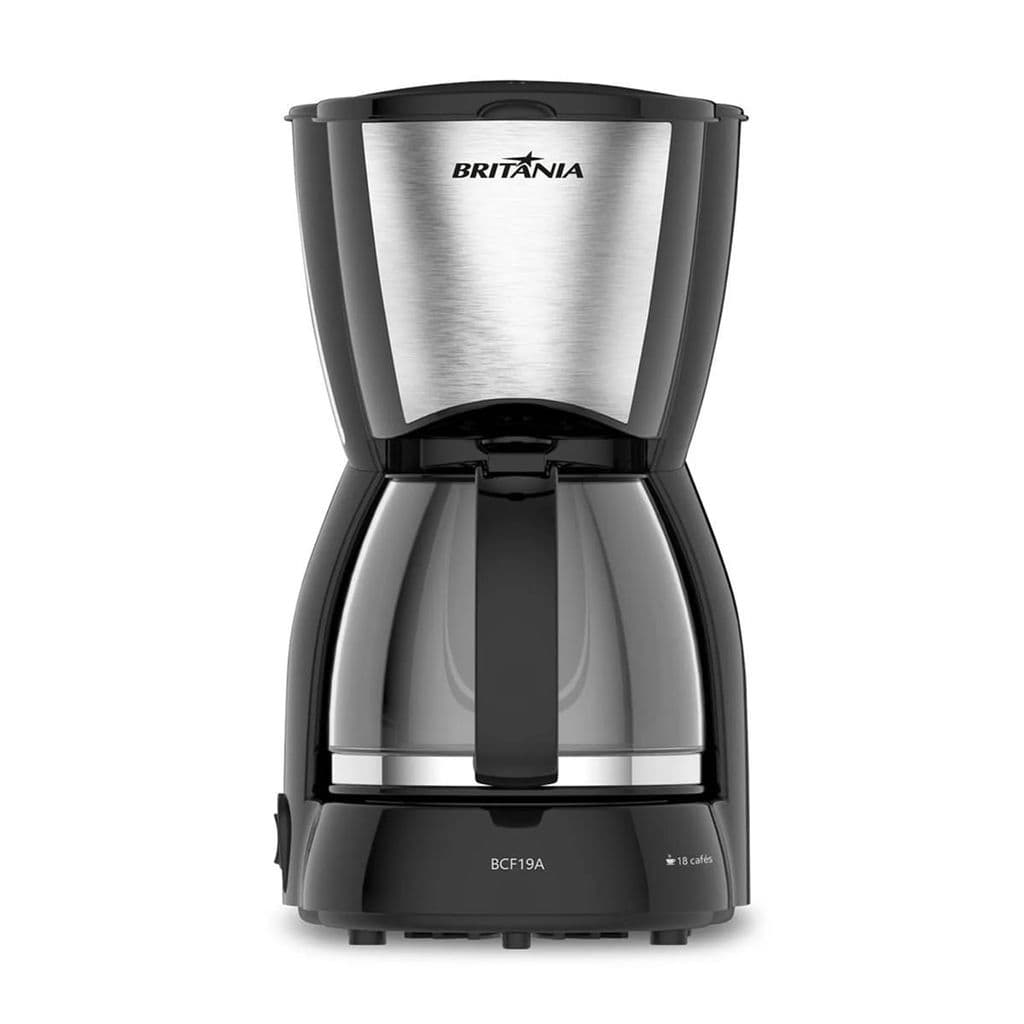 Cafeteira Britânia 18 Cafezinhos Jarra de Vidro BCF19A 127V