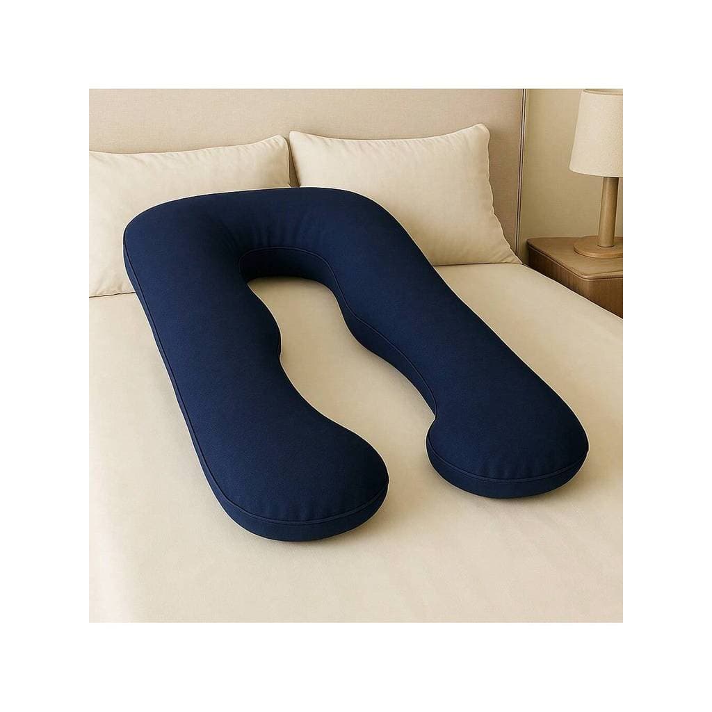 Travesseiro De Corpo Para Gestante gravida 200 fios Micropercal 120x60cm Ergonomico Cama Macio