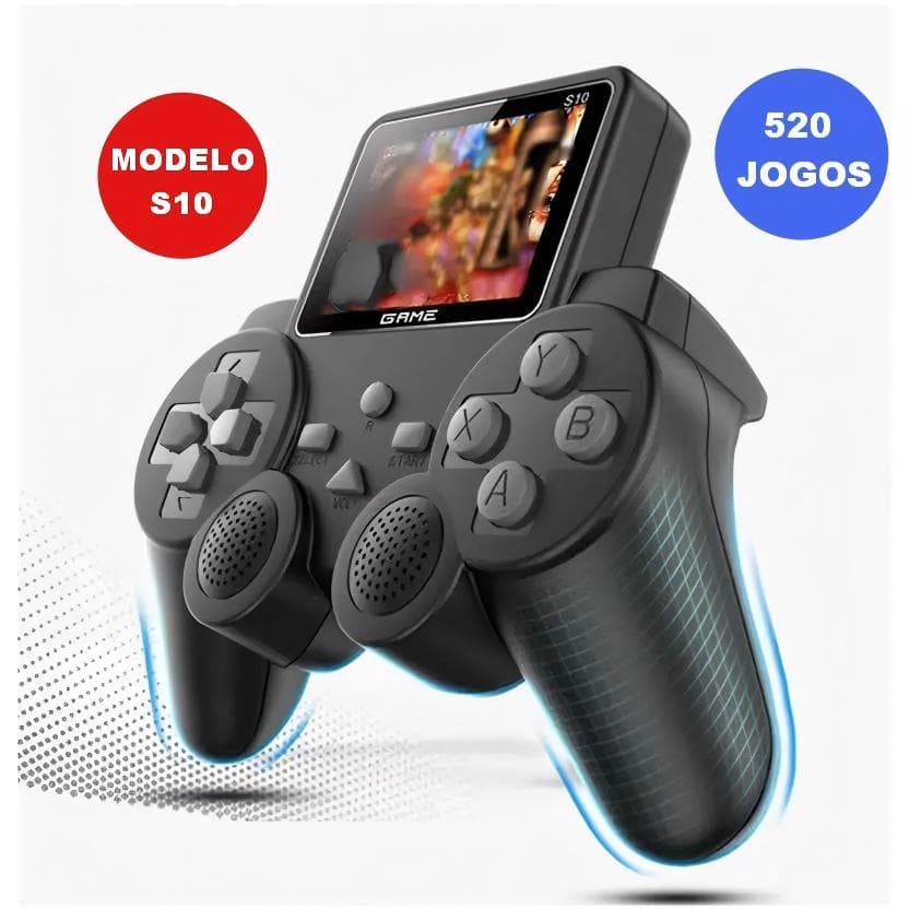 Vídeo Game Retro 520 Em 1 Console Com 520 Jogos Tela 2.4"