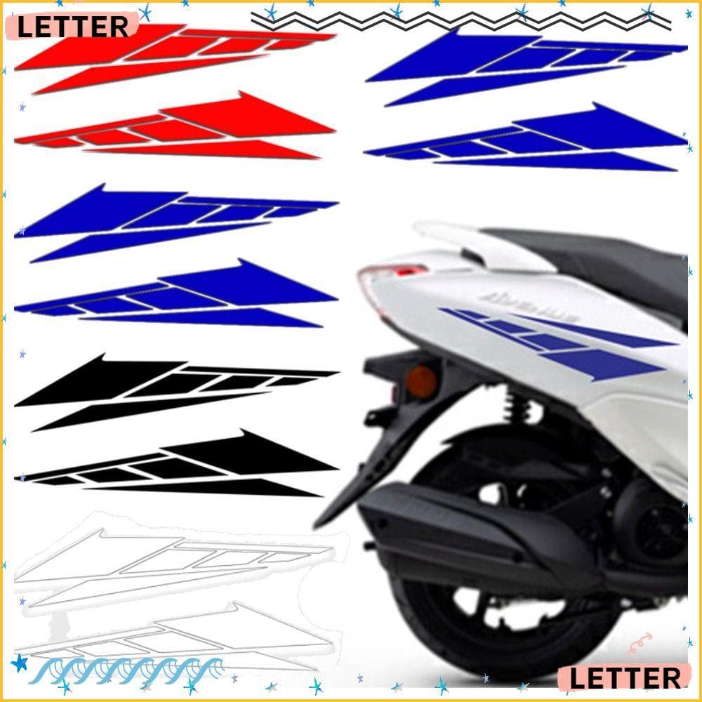 Carta Adesivo Decorativo Da Motocicleta , Decalques Multicoloridos Caixa Cauda Bicicleta Elétrica Anti Risco