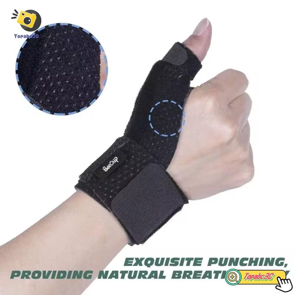 Protetor De Pulso TOPABCC , Imobilizador SBR Preto Para Polegar , Suporte De Proteção Ajustável Unissex