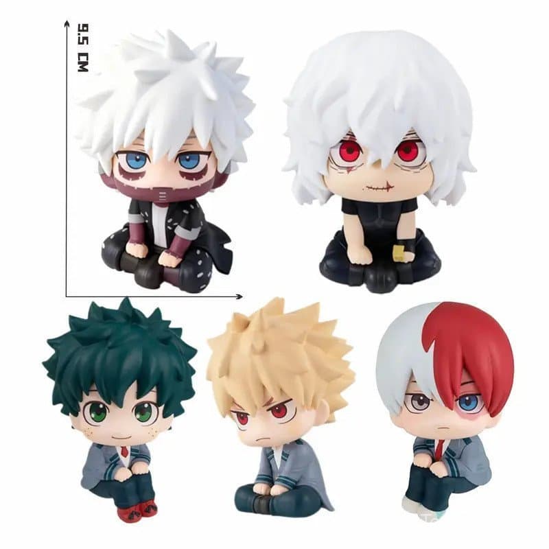 Nova My Hero Academia (MHA): Tomura Shigaraki / Izuku Midoriya / Katsuki Bakugo Figura de PVC Chibi Fofa |   Modelo de B