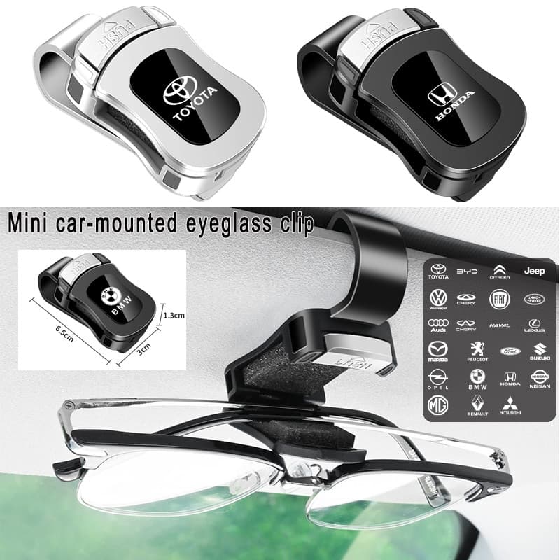 【YY】Suporte De Óculos De Sol Multifuncional Criativo Para Carro Com Armazenamento Guarda-Adequado Todos Os Modelos De