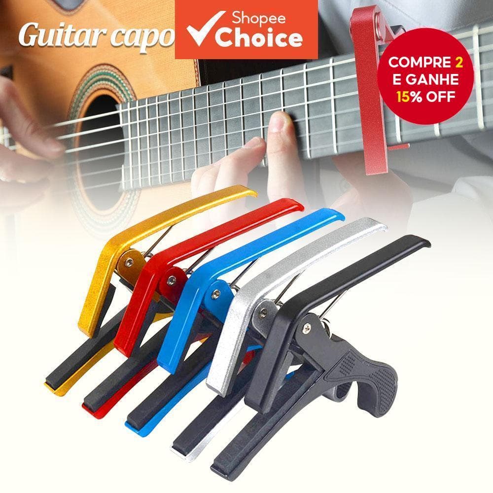 Capo De Liga De Alumínio Para Violão Baixo Elétrico Acústico Ukulele Grampo De Troca Rápida