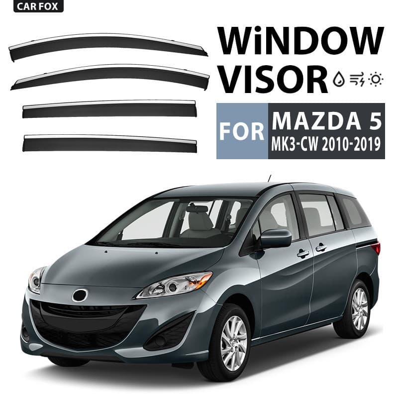 Adequado para mazda 5 ensolarado chuva escudo espelho retrovisor chuva sobrancelha mazda 5 CP CR CW janela viseira fábri