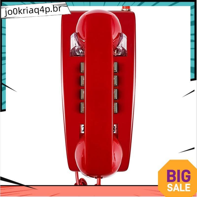 Telefones De Parede Clássicos Para Telefone Fixo Com Toque Mecânico , De Linha Única 2554 Indicador De Co-Mail Fácil Ins