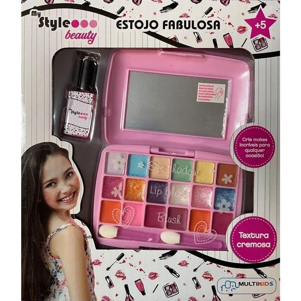 Kit Maquiagem My Style Beauty Estojo Fabulosa Multikids - Br1331