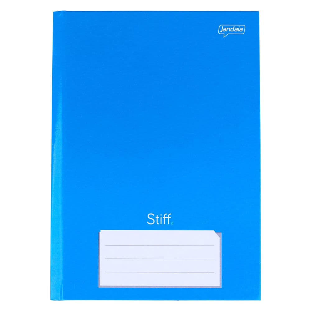 Caderno Jandaia Brochura Capa Dura 1/4 Azul 96 Folhas