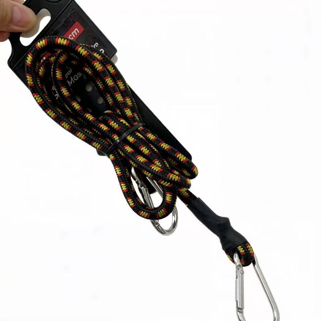 CORDA ELASTICO PARA BAGAGEIRO NOTO BICICLETA CARRO COM MOSQUETAO 1.2M,A-E