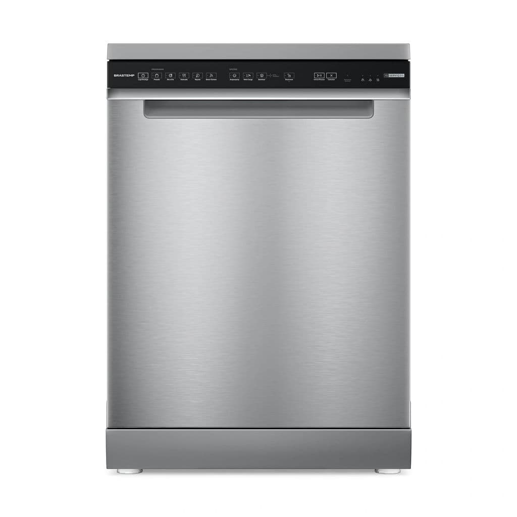 Lava-louças 15 Serviços Brastemp Inox com Smart Sensor - BLF61AR