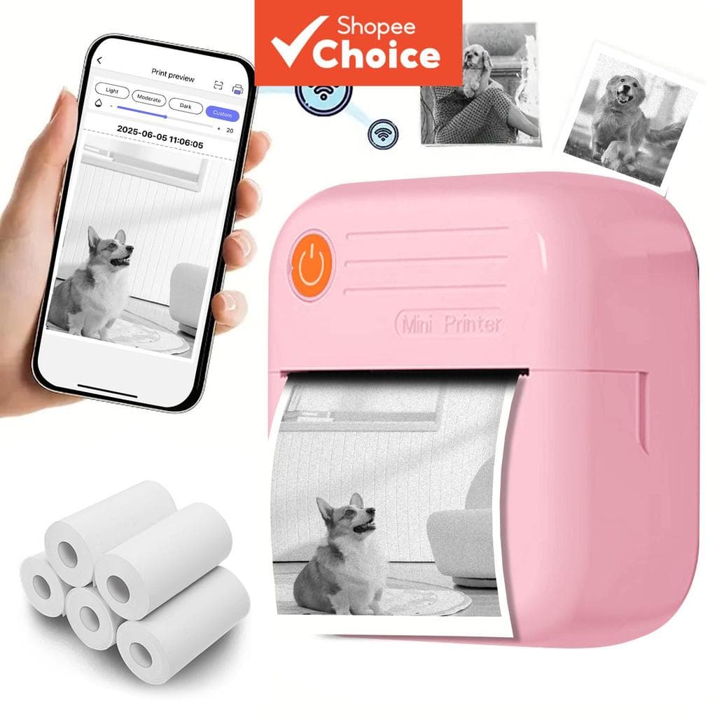 Impressora De Imagens Colorida Portátil Térmica Mini Fotográfica Para iOS Android Presente Aniversário Natal