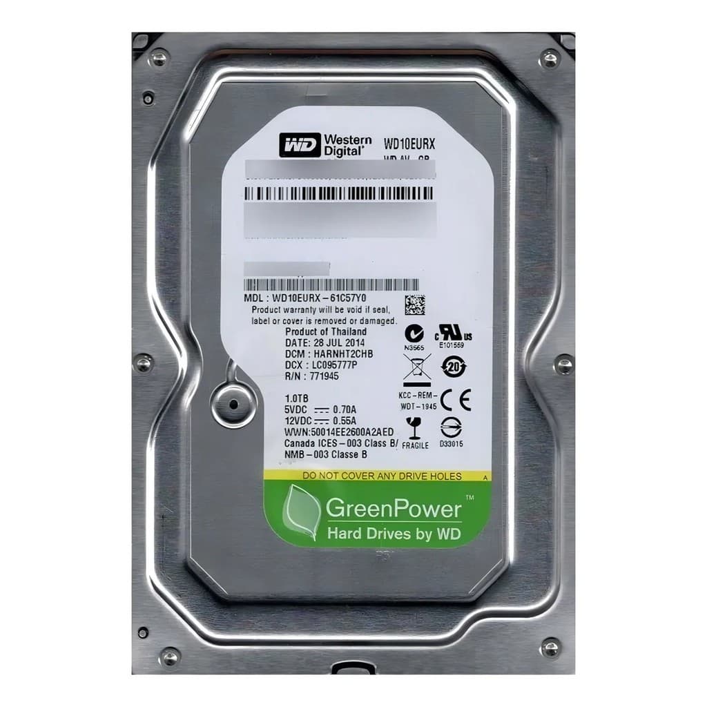 HD SATA 1tb 3.5 WD Green Power