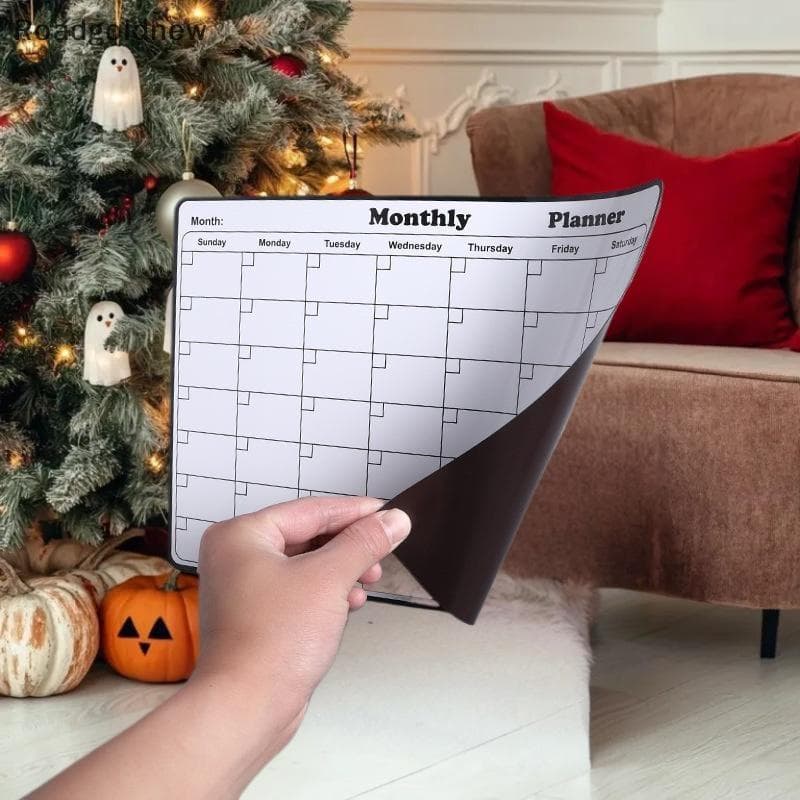 Calendário Magnético Elegante De Apagamento A Seco RGN-Planejador Mensal Versátil Para Geladeira-Organização E Decoração