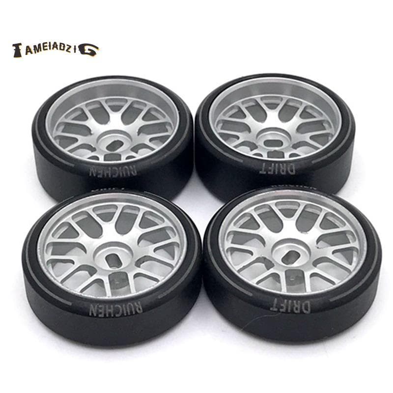 [Entrega Rápida T] 4 Unidades De Pneus De Deriva De Plástico Rígido Com Aro De Roda De Metal Para 284131 K969 K989 P929 