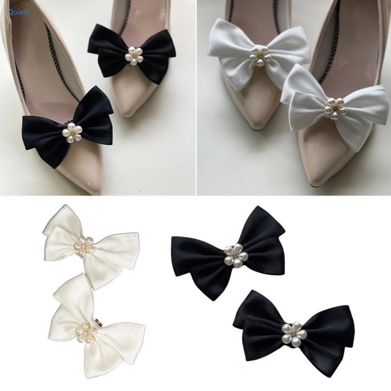 Quieti Sapato Fivela Moda Clipe Encantos Sapatos Jóias Bowknot-Para Casamento Nupcial
