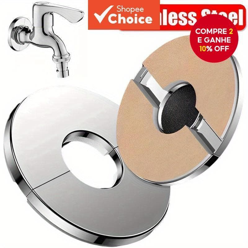 Tampa De Parede Para Tubo De Água De Aço Inoxidável , Torneira De Chuveiro Autoadesiva , Conector Decorativo , Tampas , 