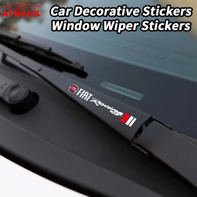 2Pçs Fiat Adesivo De Carro Limpador De Janela Adesivos Decoração Decalques Para Argo 500 Strada Mobi Bravo Toro Punto