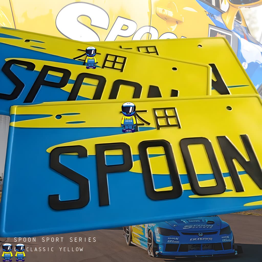 Placa de licença decorativa JDM, exclusiva, criativa, modificada, liga de alumínio, listagem de carro, adequada para Hon