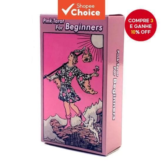 Tarô rosa choque para iniciantes, baralho de 78 cartas, jogos de tabuleiro clássicos, baralho oráculo para festas, jogos