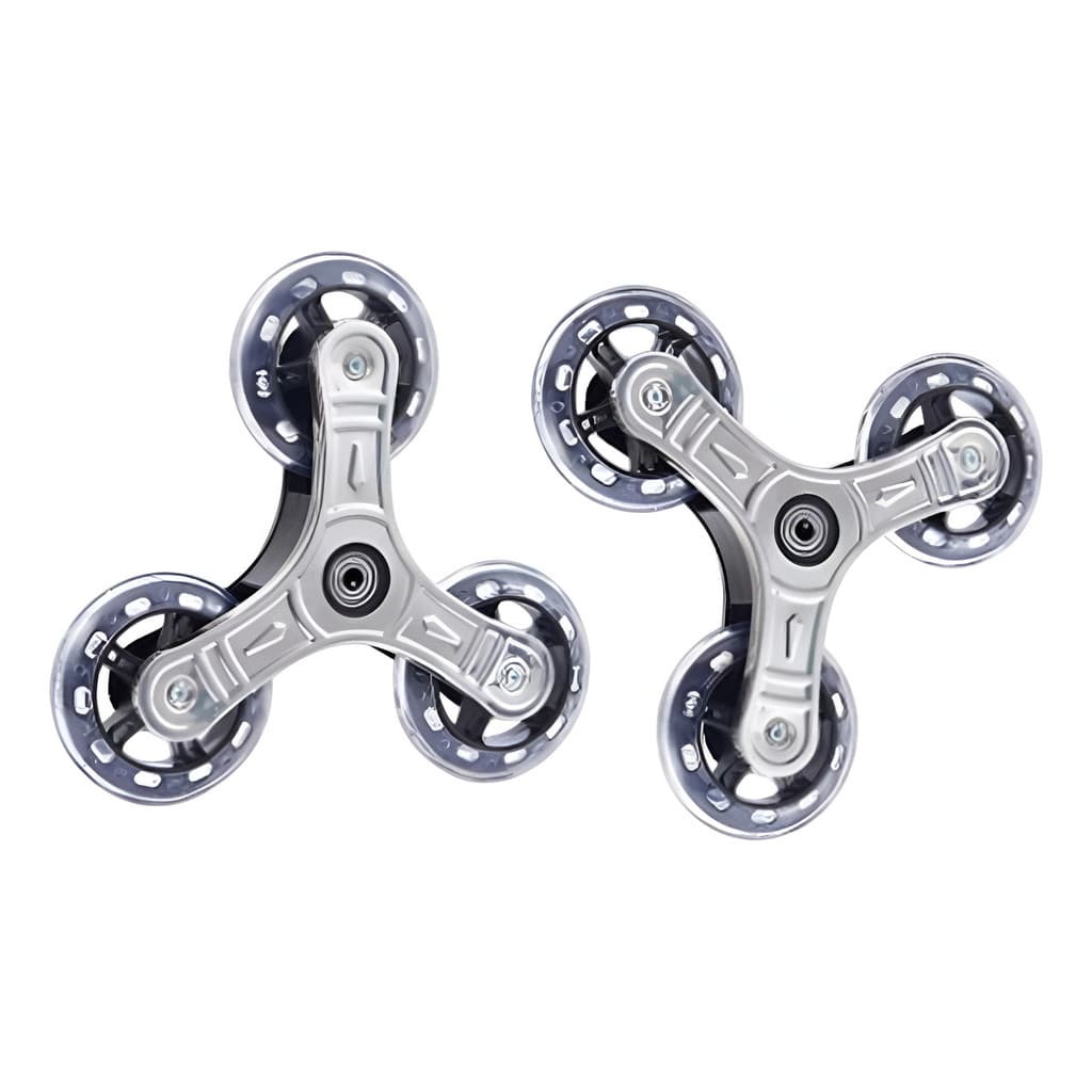 2x Rodas De Carrinho De Compras Dobráveis, Rodas De