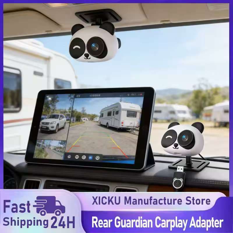 Ottocast Cabin Care Adaptador Carplay Sem Fio Câmera De Carro Para Bebê Banco Traseiro 1080P 150 ° Monitor De Com Visão 