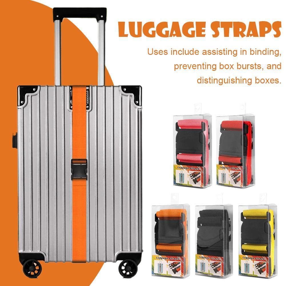 Correia De Segurança Anti-Explosão Para Bagagem Com Furos Pendurados Cinto De Aperto Embalagem Durável P8m4