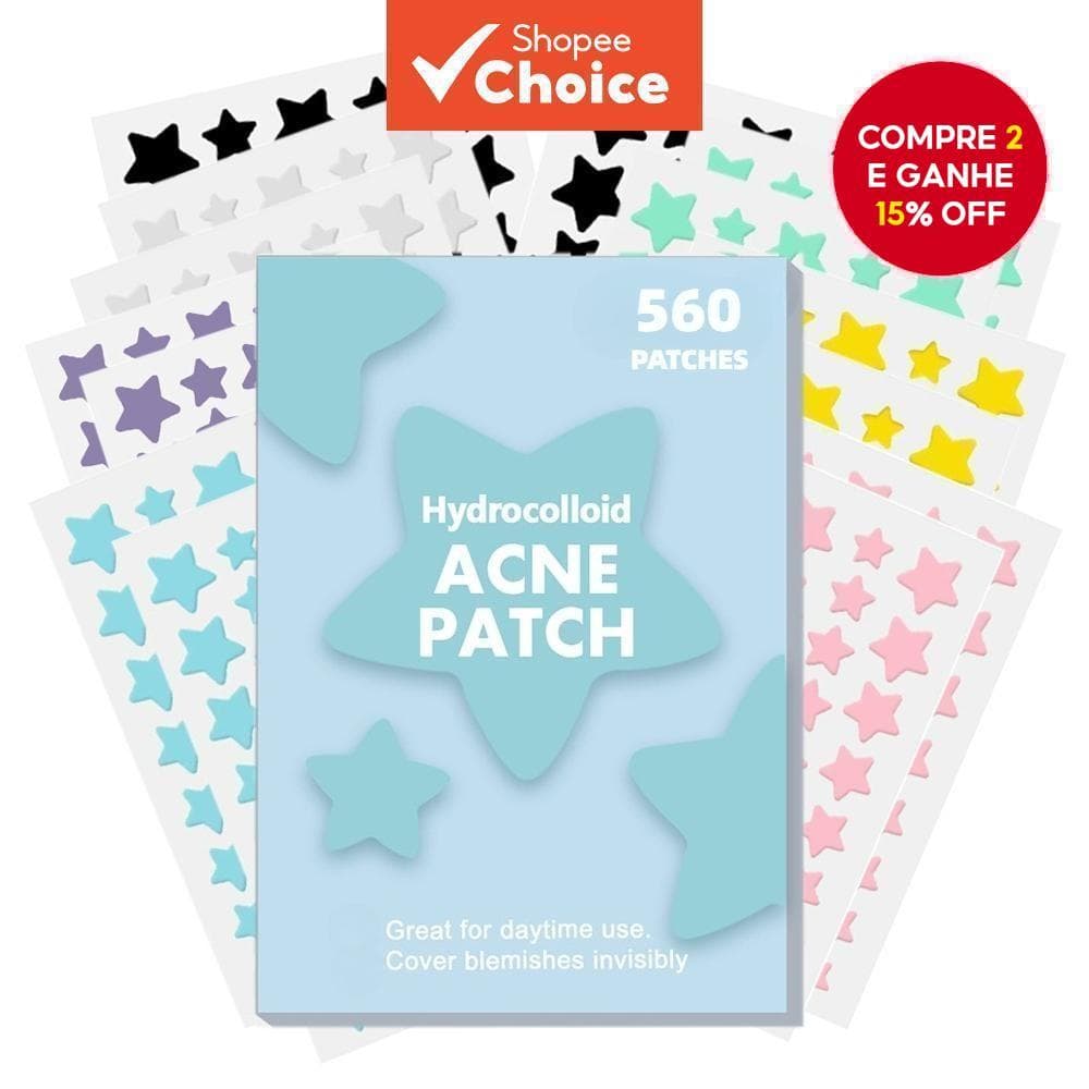 Patches De Espinhas Para Rosto 280/560 Unidades , Adesivo Hidrocolóide Acne Cobrir E Manchas , Adesivos Fugas , Cuidados
