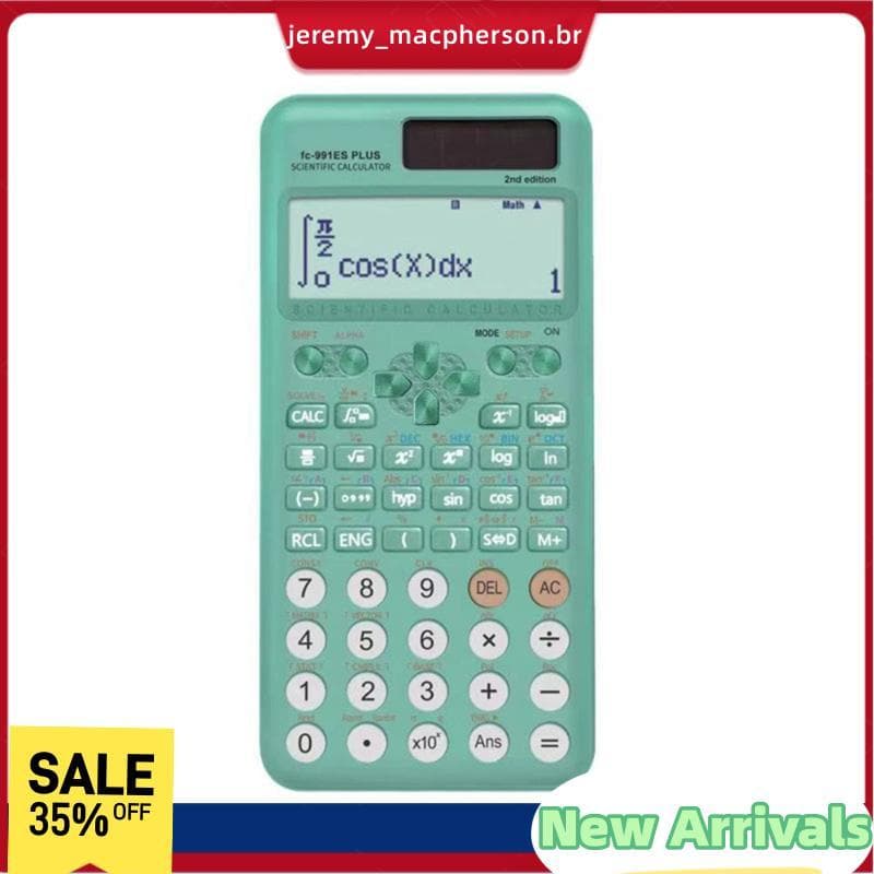 991ES PLUS-2nd Calculadora Científica 417 Funções Funcional Solar Para Alunos E Professores D