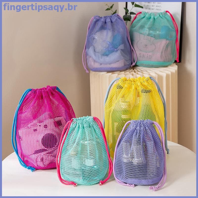 FINGE Bolsa De Armazenamento Com Cordão De Malha De Nylon , Multiuso Para Viagem E Atividades Ao Ar Livre Produtos Digit