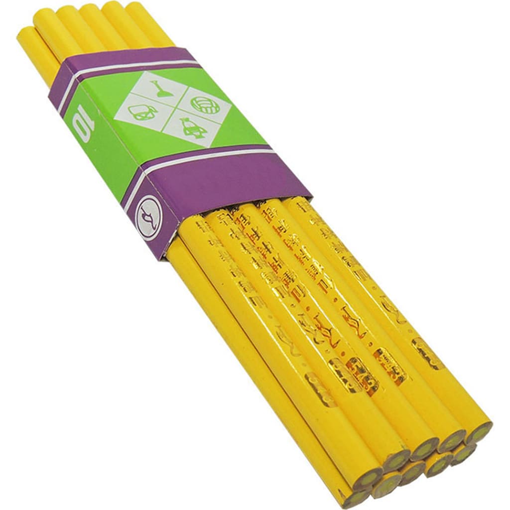10 Lapis Giz Alfaiate Marcar Riscar Tecido Amarelo Economico