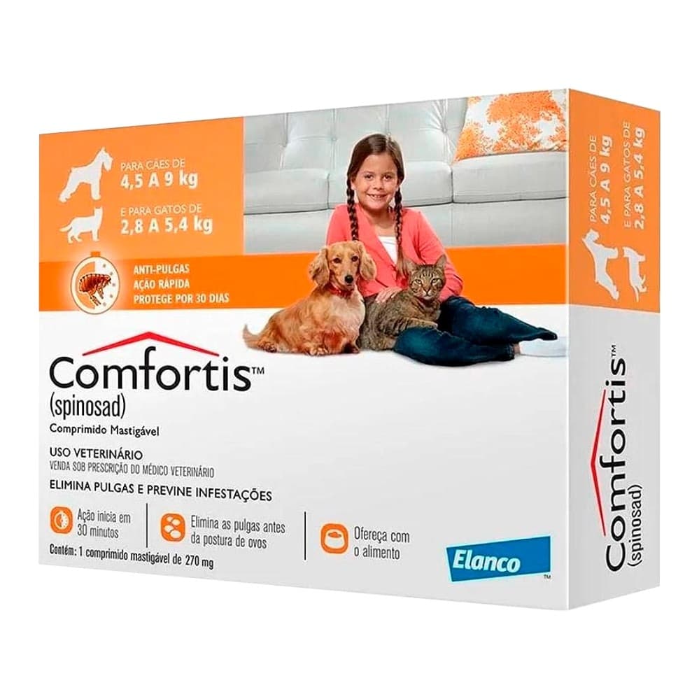 Antipulgas Comfortis 270mg 1 Compr  - Elanco