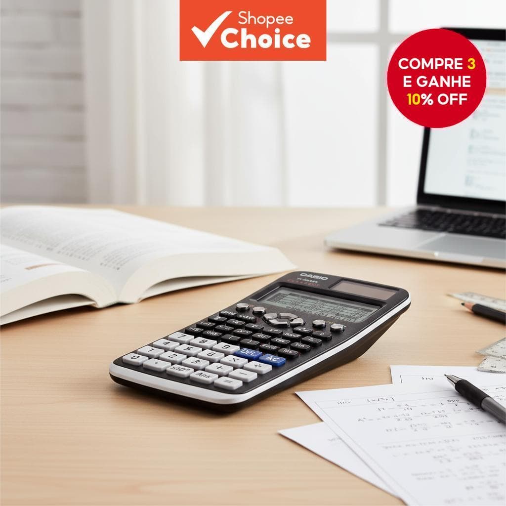  Casio Calculadora Científica FX-991EX FX-991ES Plus FX-82MS Original Nova Edição 240 Funções 2a Edição Ideal para Uso