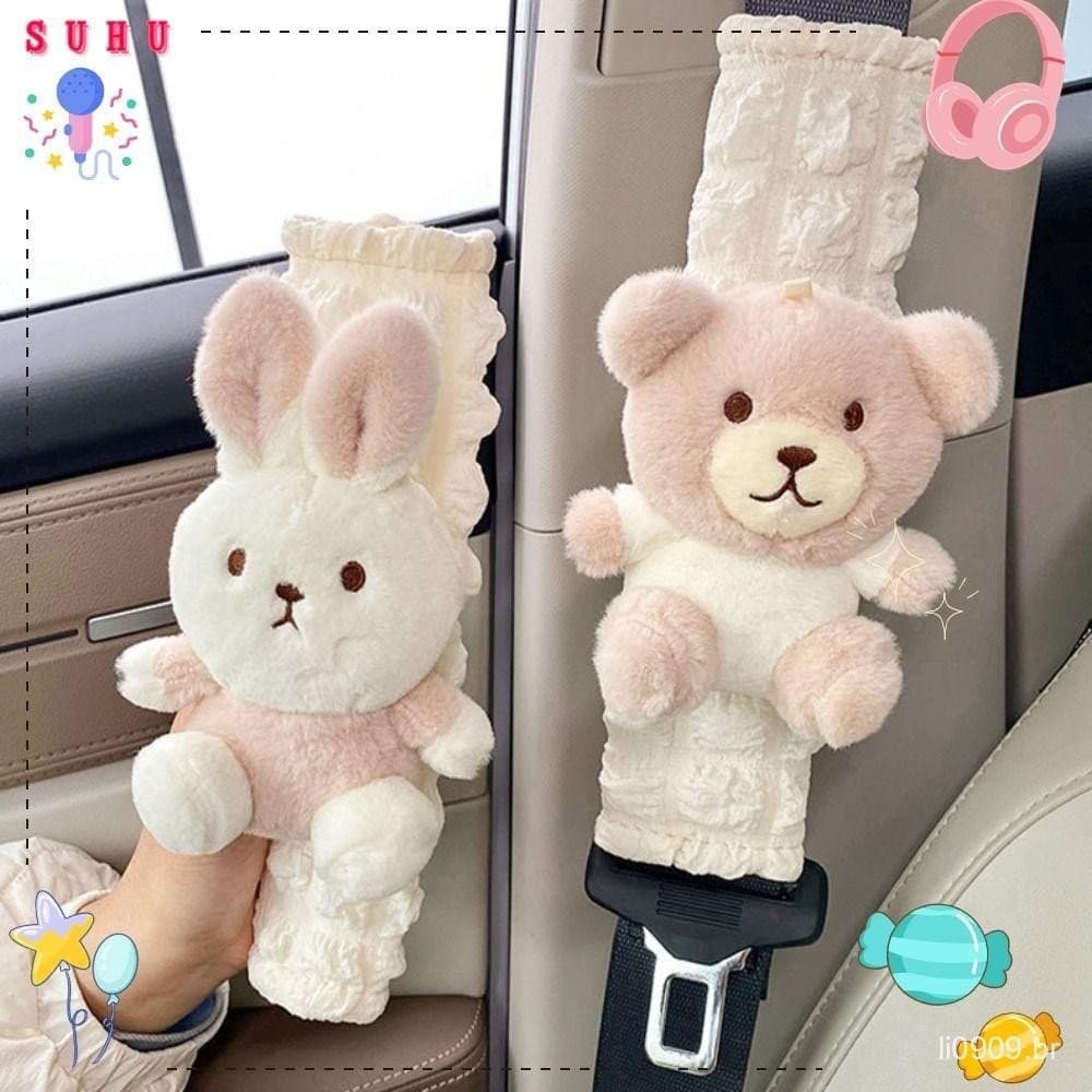 SUHU Capa Para Cinto De Segurança De Carro , Alça Protetora De Pelúcia De Desenho Animado , Universal Almofada De Ombro