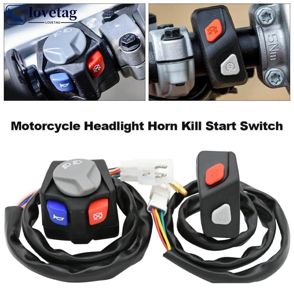 LOVETAG Motocicleta Guiador Farol Chifre Matar Interruptor De Partida Para EXC XC XCW EXCF SX SXF 125 150 200 250 350 45