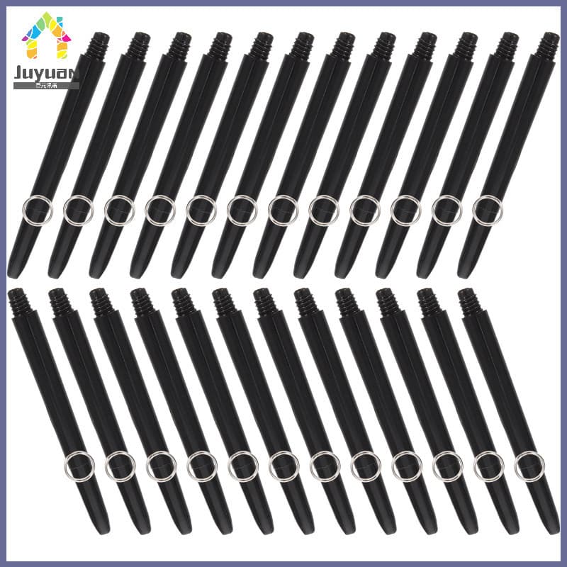 🖼️ 50Conjuntos Hastes De Dardos Em Nylon Pretas Para Jogo Profissional E Lazer