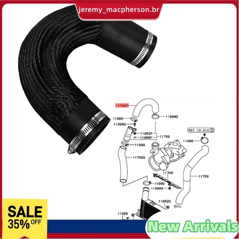 Mangueira De Ar De Admissão Do Intercooler Carro Para NM NP 4M41 3.2L 2000-2006-MR481984 Número Da Peça