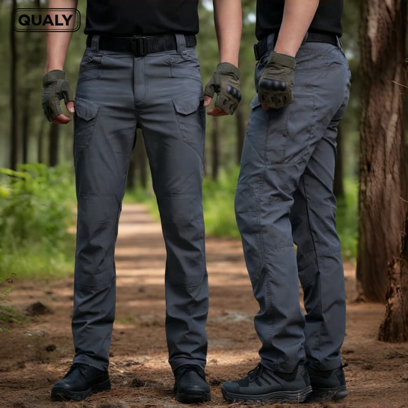 Calça Cargo Alta Táticas Finas Outdoor Masculina Qualidade Trabalho Calças Esportivas do Exército à Prova D'água QUALY