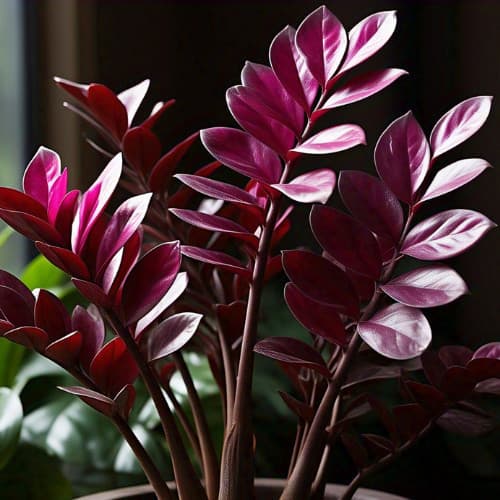 PROMOÇÃO ENVIO SUPER RÁPIDO 100 Sementes de Zamiocuca Rubra Vitraux Com Manual de Plantio II T1