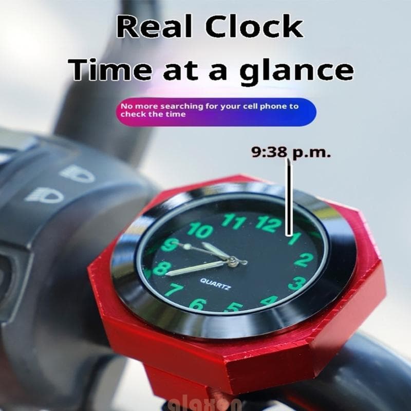 A Choques Motocicleta Medidor Relógio Corpo Metal Fácil Instalação Todos Os Modelos