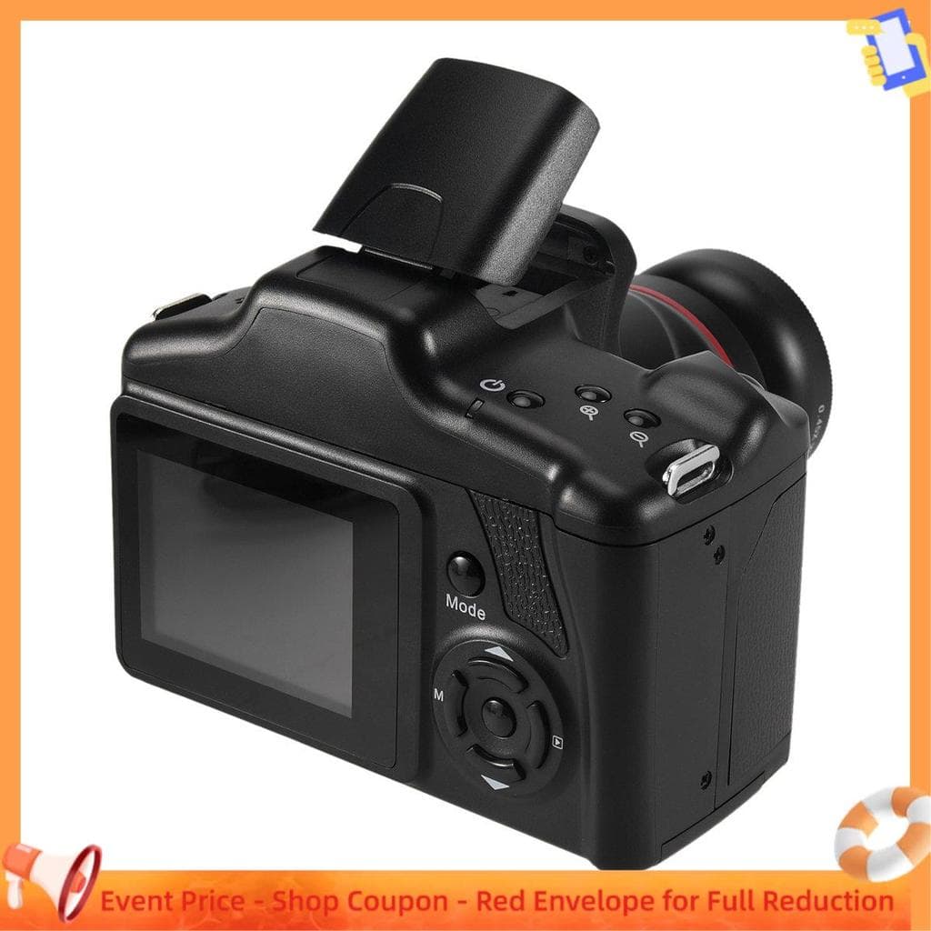 Câmera Fotográfica Profissional SLR Filmadora Digital Portátil Com Zoom 16X E Saída HD De 16MP