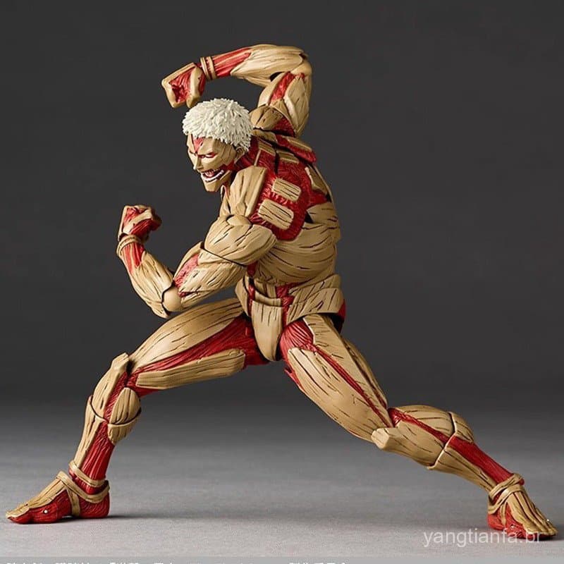 Novo Kaiyodo Blindado Titã Modelo Móvel Brinquedos Revoltech Incrível Yamaguchi Yoroi No Kyojin Ataque Em Anime Figuras
