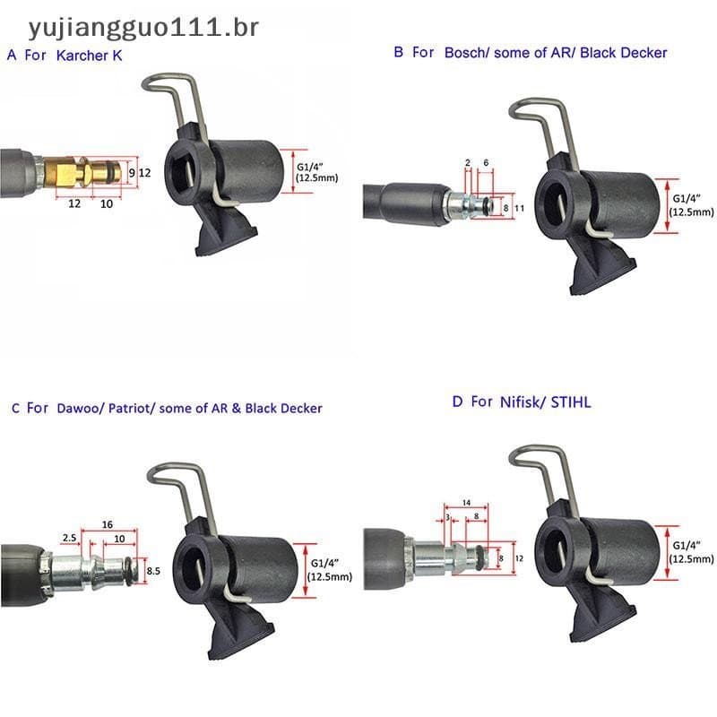 # Novo Conversor De Conector De Mangueira De Lavadora De Pressão Para Limpeza De Água Karcher Bosche .