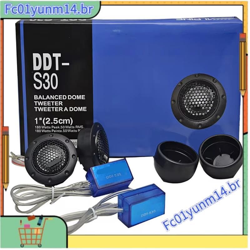 DDT-S30 1 Par Tweeter De Carro Filme De Seda De Áudio Para Modificação 180W Alto-Falante