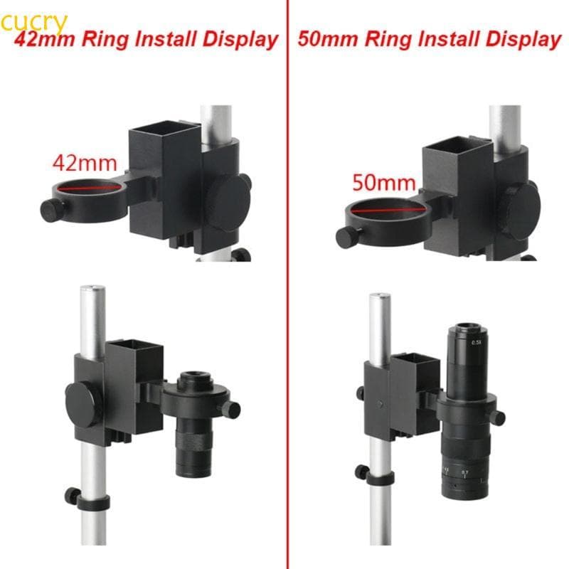 cucry E Preciso Suporte Câmera Anéis Fixação Feitos Liga Alumínio Para Microscópio