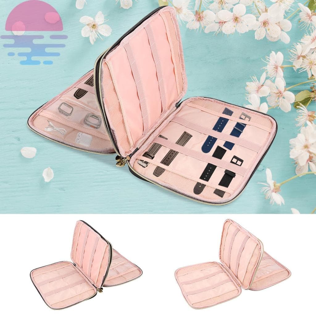 Organizador De Pulseira De Relógio Elegante , Resistente Ao Desgaste , Suporte Com Forro Interno Macio , Pinos De Grande