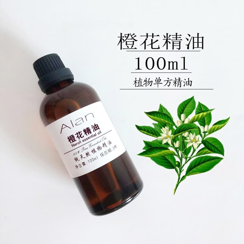 Óleo essencial de flor de laranja francesa 100ml anti-escaro clareamento hidratante aliviar dor de cabeça remover estria
