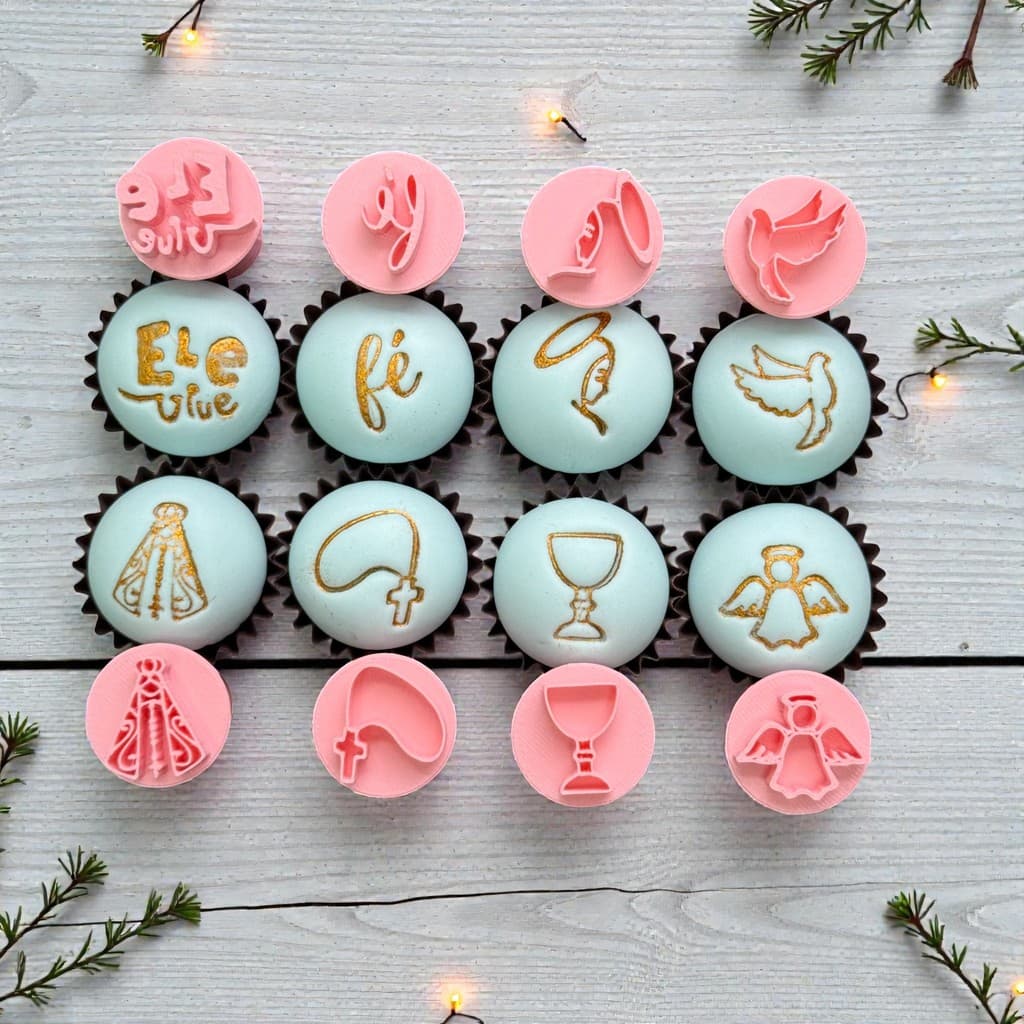 Kit Carimbos Para Doces Batizado